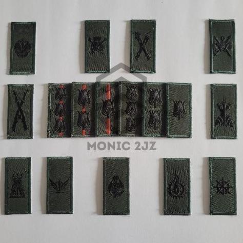 Pangkat PDL TNI AD letda lettu kapten mayor letkol kolonel dan corps list merah dan staf