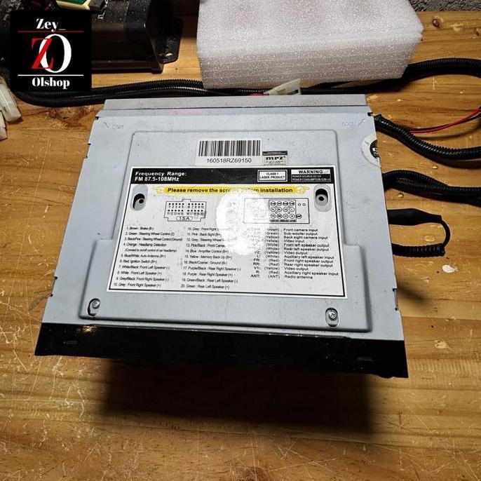 Headunit Doubeldin Tv Mobil MRZ Tape Mobil Dvd Blutut Usb Fm Radio