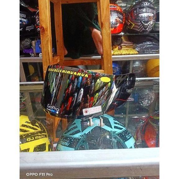 Flat visor ink max - kaca helm ink CL max - kaca flat visor pnp ink cl max iridium