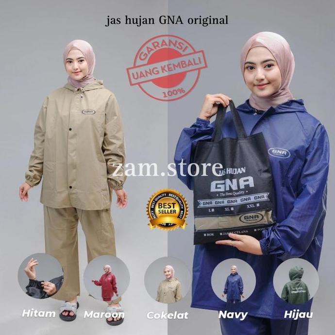 COD JAS HUJAN, RAINCOAT Pria dan Wanita Dewasa By GNA Anti Rembes With Flashlight S viral xl