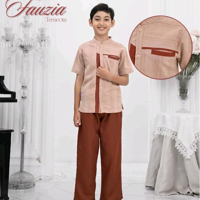 Fauzia Sarimbit Raunapride Teracotta Butik Salisa Baju Keluarga Muslim Terlaris