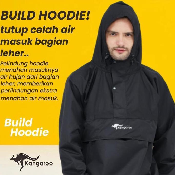 Setelan Jas Hujan Kangaroo Kangguru Raincoat Musim Hujan Kangaroo Anti Rembes Premium