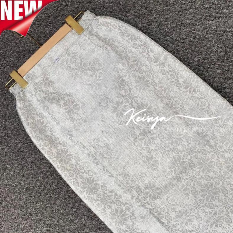 Rok Span Songket Putih /Rok Songket Bawahan Kebaya