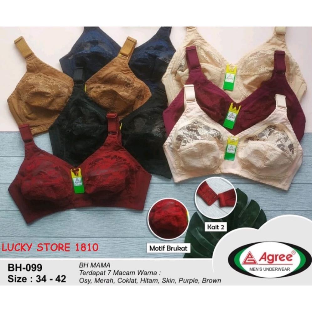 BH BRUKAT SISTER MERK AGREE 099 CUP BESAR / BRA AGREE MIRIP SISTER TRANSPARAN / BH TANPA KAWAT