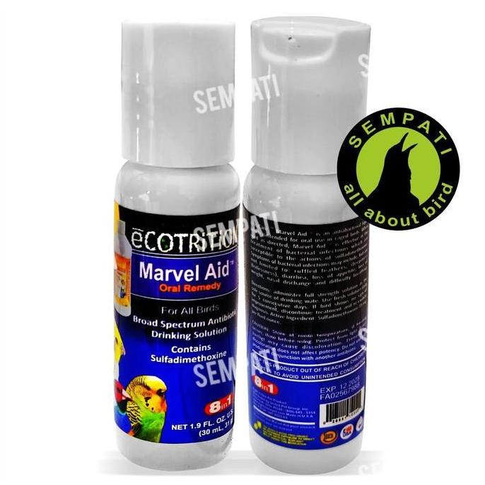 Marvel aid oral remedy 30ml obat burung kakatua finch lovebird sakit