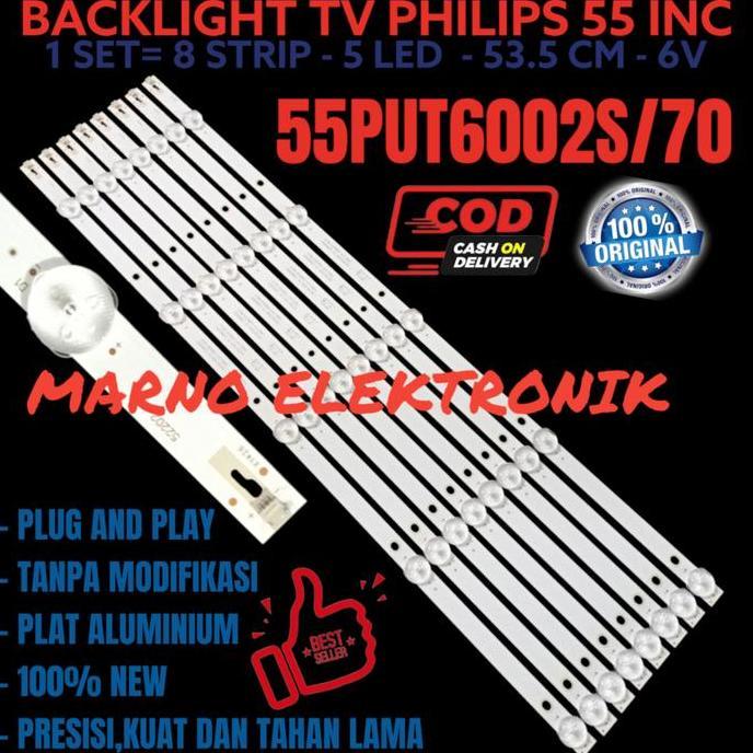 DS9 >> BACKLIGHT TV PHILIPS 55IN 55PUT BL LED 55PUT6002S/70 55PUT6002S 5K