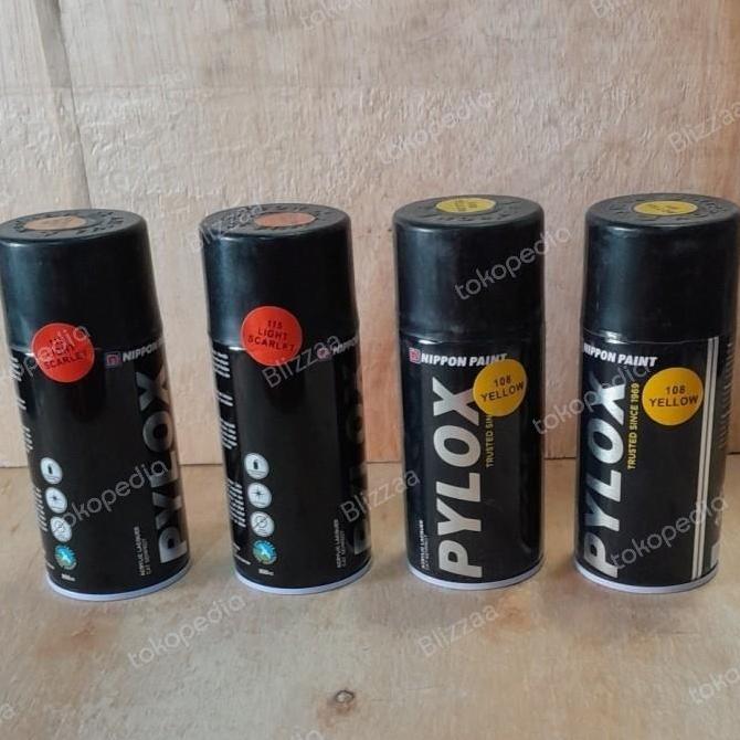 DS86 - Pilox / Pylox Light Scarlet 115 Orange / Pylox Yellow 108 Kuning Pilok