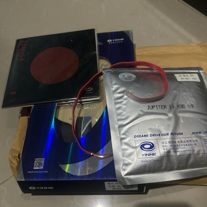 Set up bat Yinhe 01 Pro karet Venus dan Jupiter II Free sidetape yinhe Original