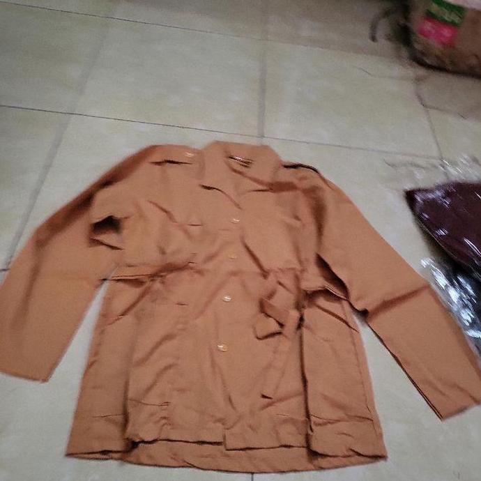 Baju seragam sekolah Pramuka SMP Cewek panjang