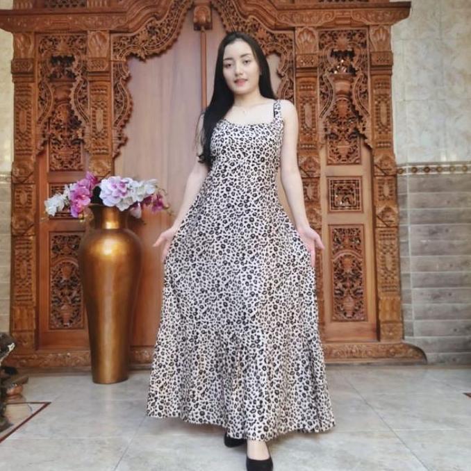 Dress Overall Anggun Pita Tali Belakang Rayon Super Premium Bali Daster Busui Ibu Hamil Model Terbar