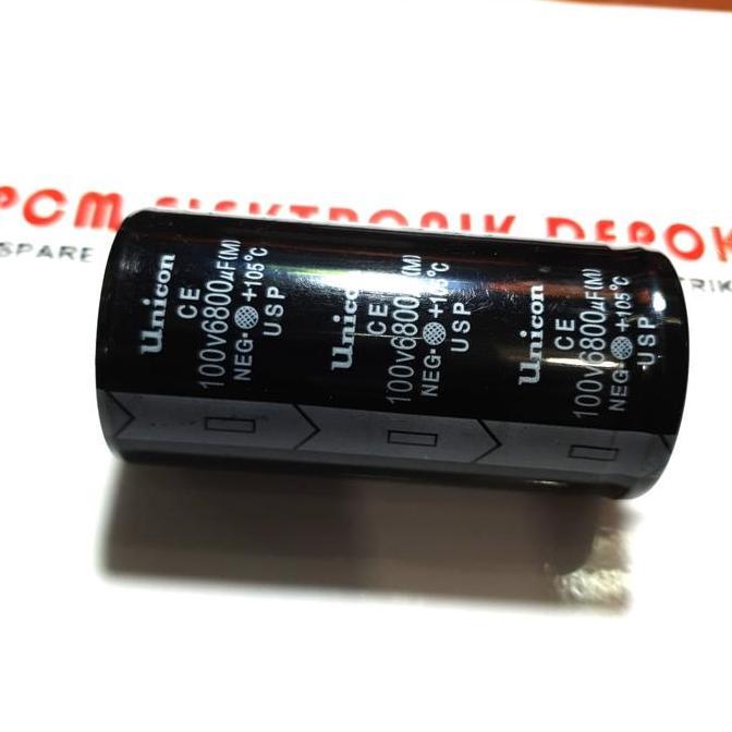 Baru Capasitor Kapasitor Elco 6800uf 100 volt 6800 uf 100 v pcmpu55 Juara