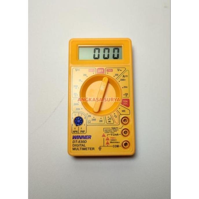 Multimeter / Tester Digital Winner DT-830D Original / Avo Avometer Multitester Digital Winner DT 830