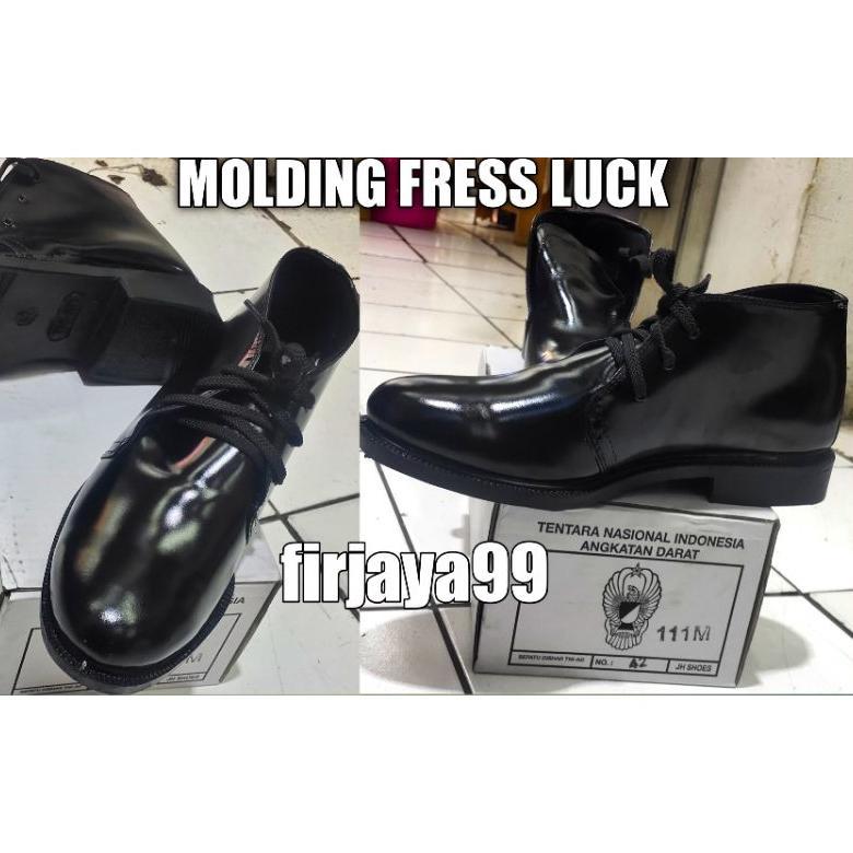 sepatu pdh tni ad luck molding/tni/polri/satpam dll