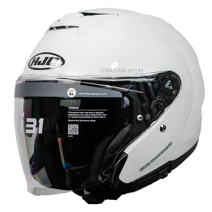 Hjc I31 White Glossy Half Face