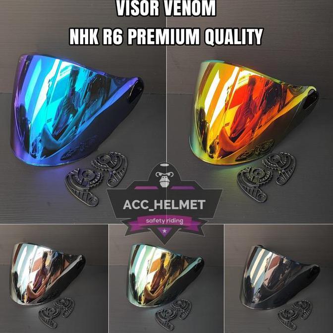 Kaca Nhk R6 / Visor Venom Iridum Helm Nhk R6 / Flat Visor Idirium Nhk R6