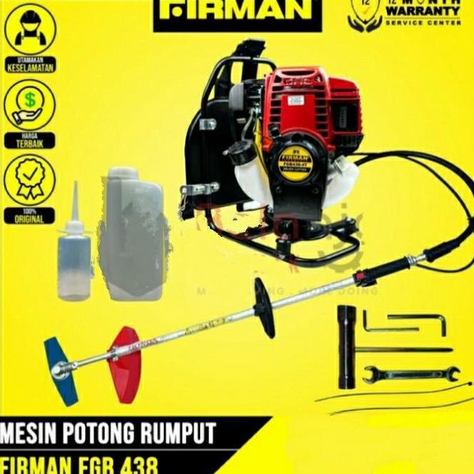 Mesin Potong Rumput Firman 4 Tak Fgb 438 Bensin Brush Cutter Fgb438