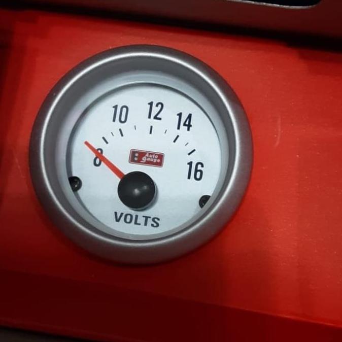TERBARU - Auto Gauge Mobil Volt Aki / Volt Accu Mobil Auto Gauge