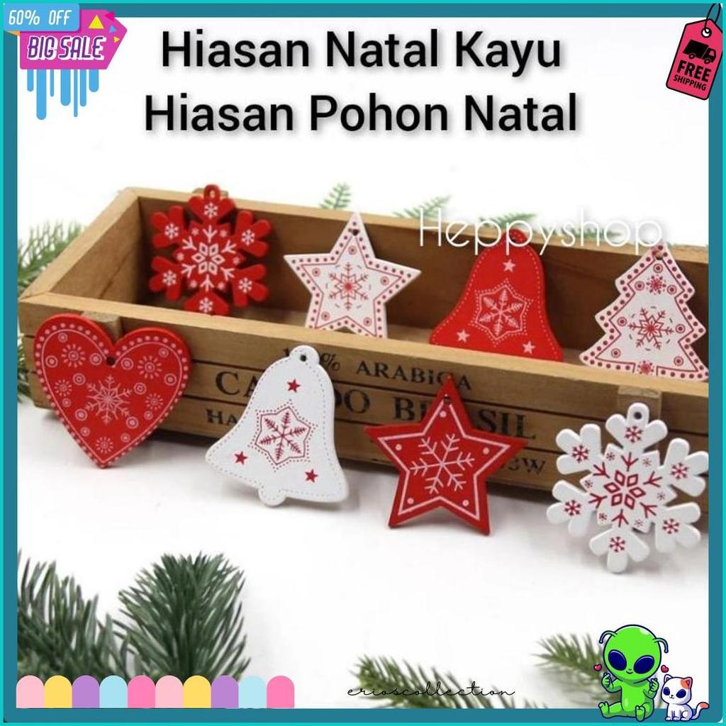 Wajib Punya Hiasan Natal Kayu, Hiasan Pohon Natal, Hiasan Hampers Natal