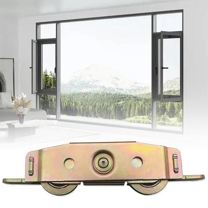 XENOFIELD Roda Pintu Geser Roda Bawah Sliding Double Roda Pintu Geser Bawah Pintu Roda Sliding Door