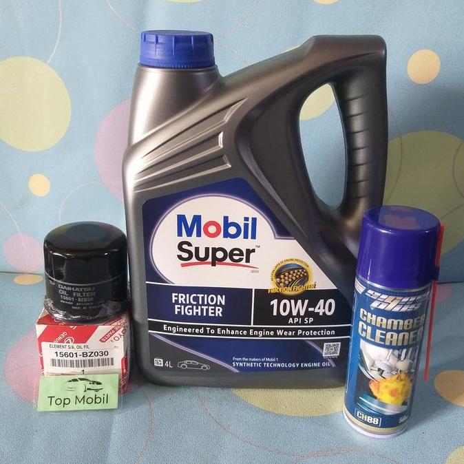 CHALK Paket oli Mobil 10W-40 Ayla Agya Calya Sigra Avanza Xenia Luxio (3)