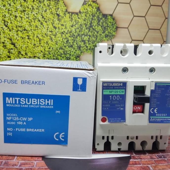 Promo MCCB NFB breaker Mitsubishi NF-125CW NF125CW NF125-CW 100A 100 A COD