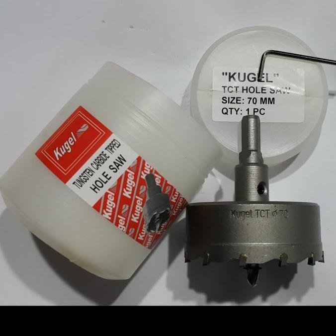 Kugel Hole Saw TCT Dia. 70 mm - Mata Bor Stainless Steel - Original HOLE SAW ASLI KUGEL