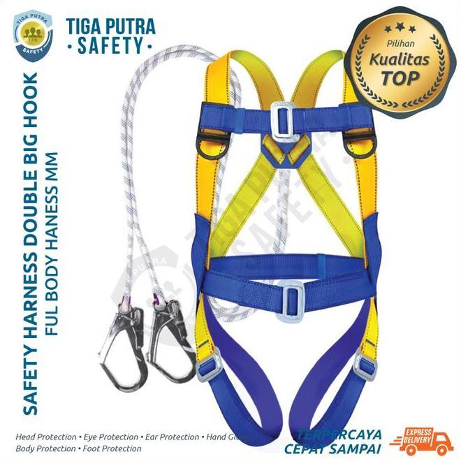 Safety Harness Full Body Harness Lanyard Double Bhook Mm Safety