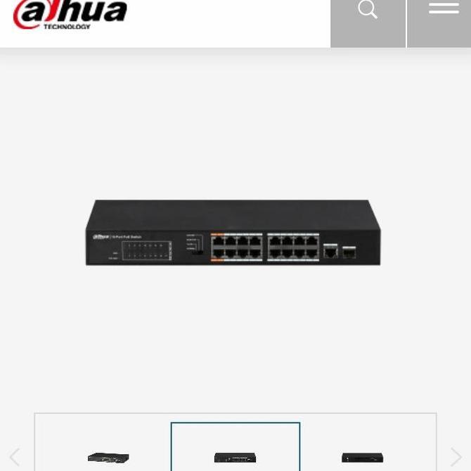 Switch Poe Dahua 16 Port PFS-3117-16ET-135 / Switch Poe 16 port Dahua