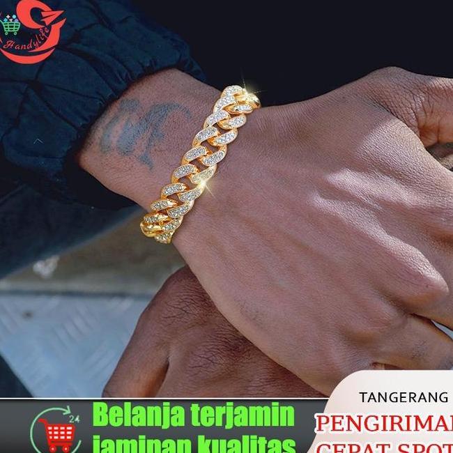 Gelang Berlian Wanita Gelang Pria Pria Gelang Kuba Pria Gelang Titanium