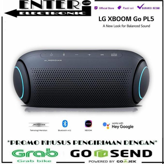 LG XBOOM PL5 - SPEAKER PORTABLE BLUETOOTH LG XBOOM GO WITH MERIDIAN