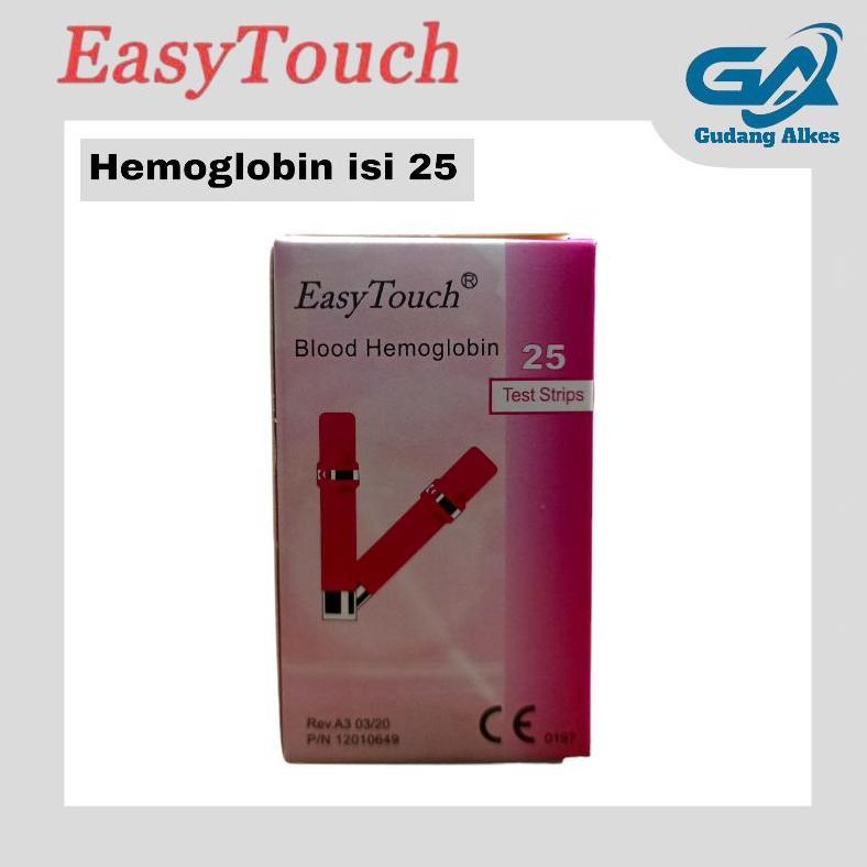 Strip Easy Touch Hemoglobin Isi Ulang HB Easy Touch  Hemoglobin Easy Touch