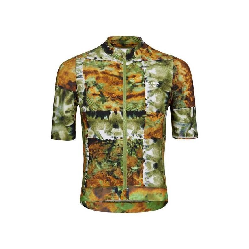 Jersey Sepeda Pria Pns Pas Normal Studios Essential Jersey Ss25 Kaleidoscope Green