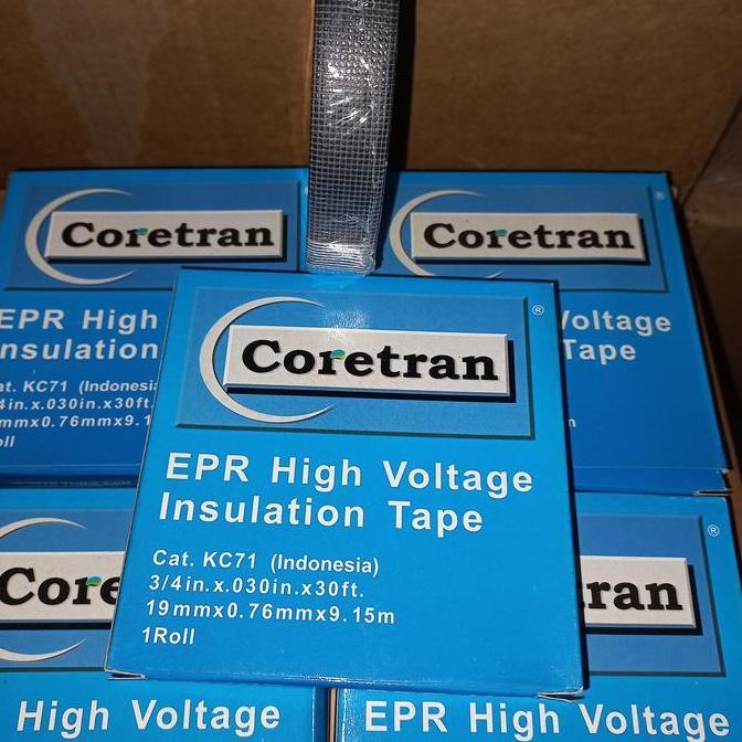 Rubber isolasi listrik coretran KC 71 19mmX0,76mmX9,1m