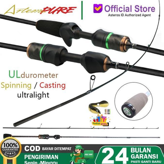 Artemis Rod Casting Fishing Rod Spinning Joran Pancing UL Power Solid jigging Rod Lure Outdoor rod m