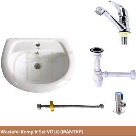 barkajule_ - wastafel keramik cuci tangan komplit set volk, wastafel komplit set packing kayu