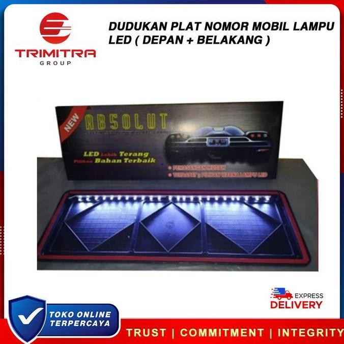 Plat Nomor Mobil LAMPU LED / Plat Mobil Premium / Plat Mobil Acrylic