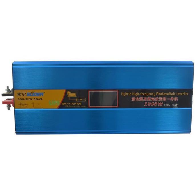 suoer 24V 1000W photovoltaic hybrid inverter mppt charger controller