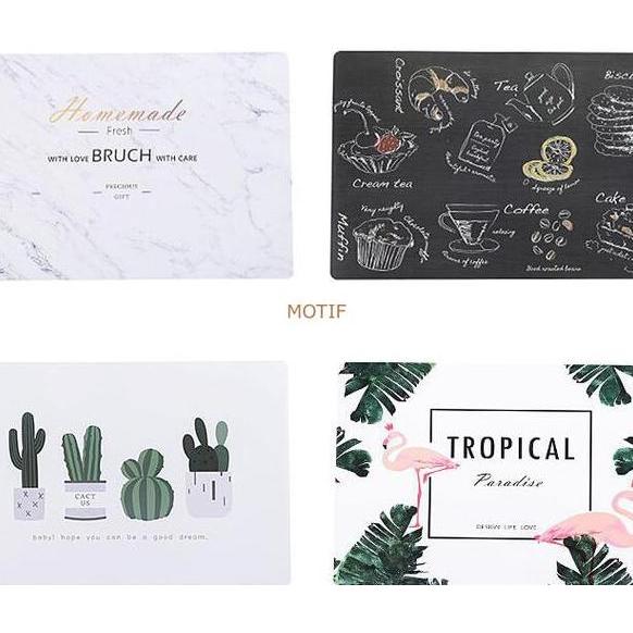 TATAKAN MAKAN WATER PROOF, TATAKAN PIRING, TATAKAN PIRING MEJA MAKAN