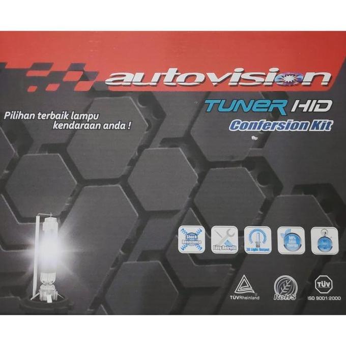 Lampu HID H4 Autovision Tuner 6000K (Putih) Garansi 1 Tahun