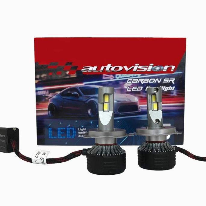 Bohlam Lampu LED Mobil Autovision Carbon SR H4 50 Watt 5700 Kelvin