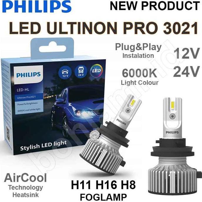 Bohlam Lampu Mobil Philips LED Ultinon H16 6500k
