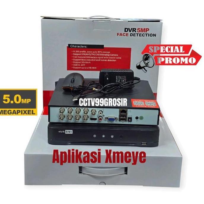 NEW DVR XMEYE 8CH - DVR XMEYE 5MP 8 CHANNEL New Version XMEYE 6in1