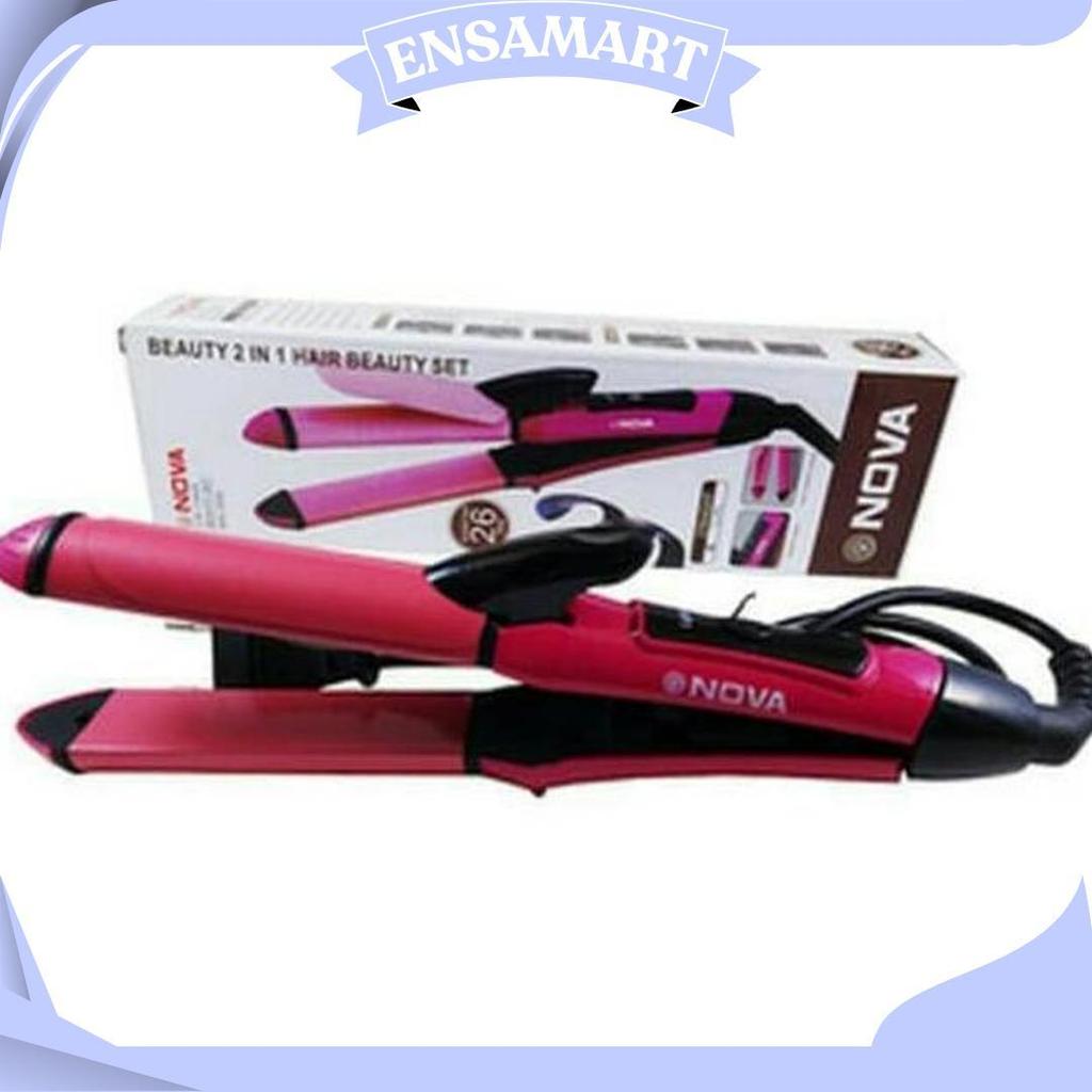 Catok Nova Mini 2In1 Type Nhc - 2009 - Catokan Pelurus Keriting Rambut E Gratis Ongkir