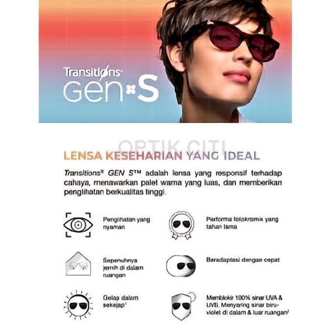 Lensa Kacamata Progresif Crizal Essilor Varilux Liberty 3.0 Orma 1.5 Transition Gen S Grey Original