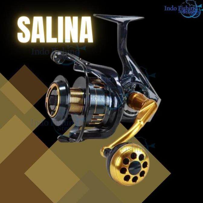TERBARU - Reel Saltwater Spinning Okuma Salina (New) Reel Pancing ukuran 4000 / 6000 / 8000 Joran