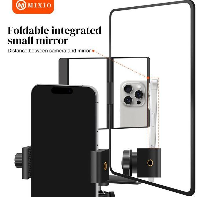 Mixio S100 Magic Mirror Stand Live Streaming / Kaca Berdiri / Cermin untuk Live dengan Kamera Belaka