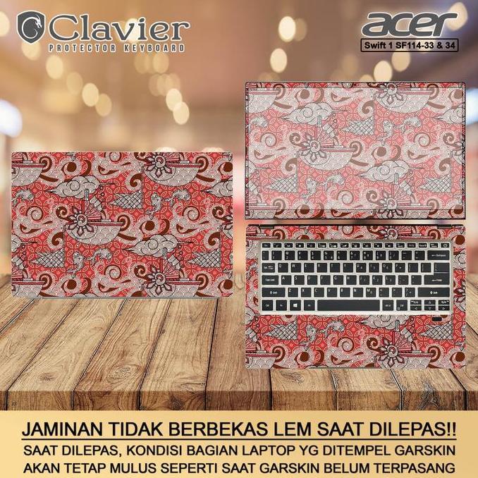 NEW Cover Garskin Laptop Acer Swift 1 Fresh SF114-34-P2VU P3ZB Fullbody