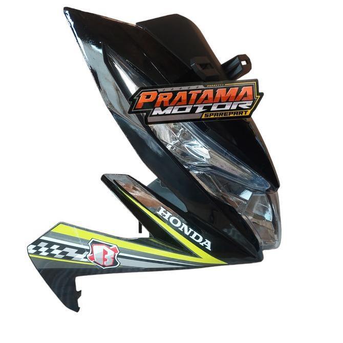 Full Set Tameng Body Depan Honda Beat Fi Esp 2016 2017 2018 Hitam