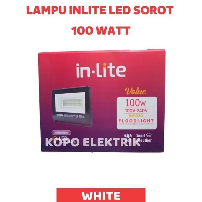 New- Inlite Lampu Sorot 100 Watt LED Inlite Sorot Value INF030