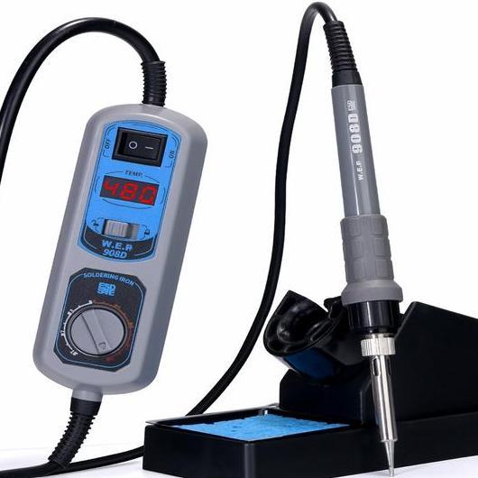 WEP 9D LED DITAL DISPLAY STASIUN SOLDER BESI SOLDER + DUDUKAN BUSA